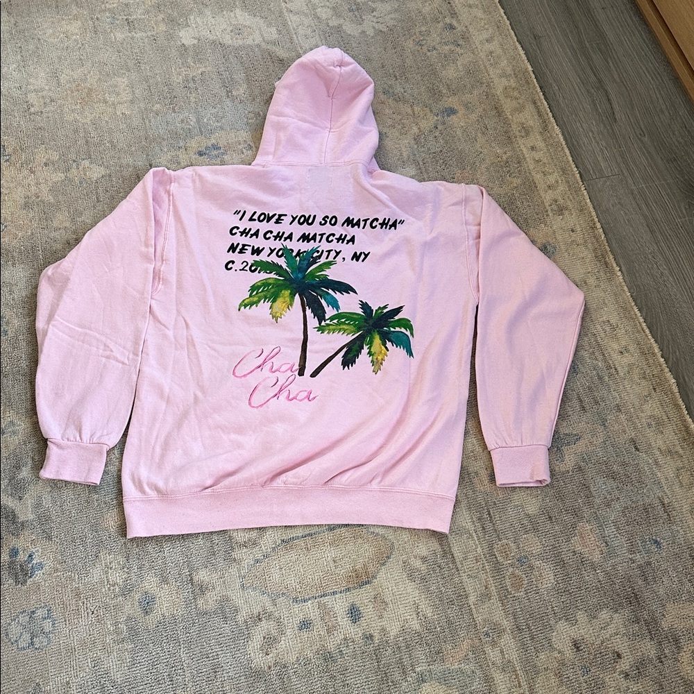 Gallery Dep. Virgil Abloh & Cha Cha Matcha Pink Hoodie. Size M - Picture 4 of 8